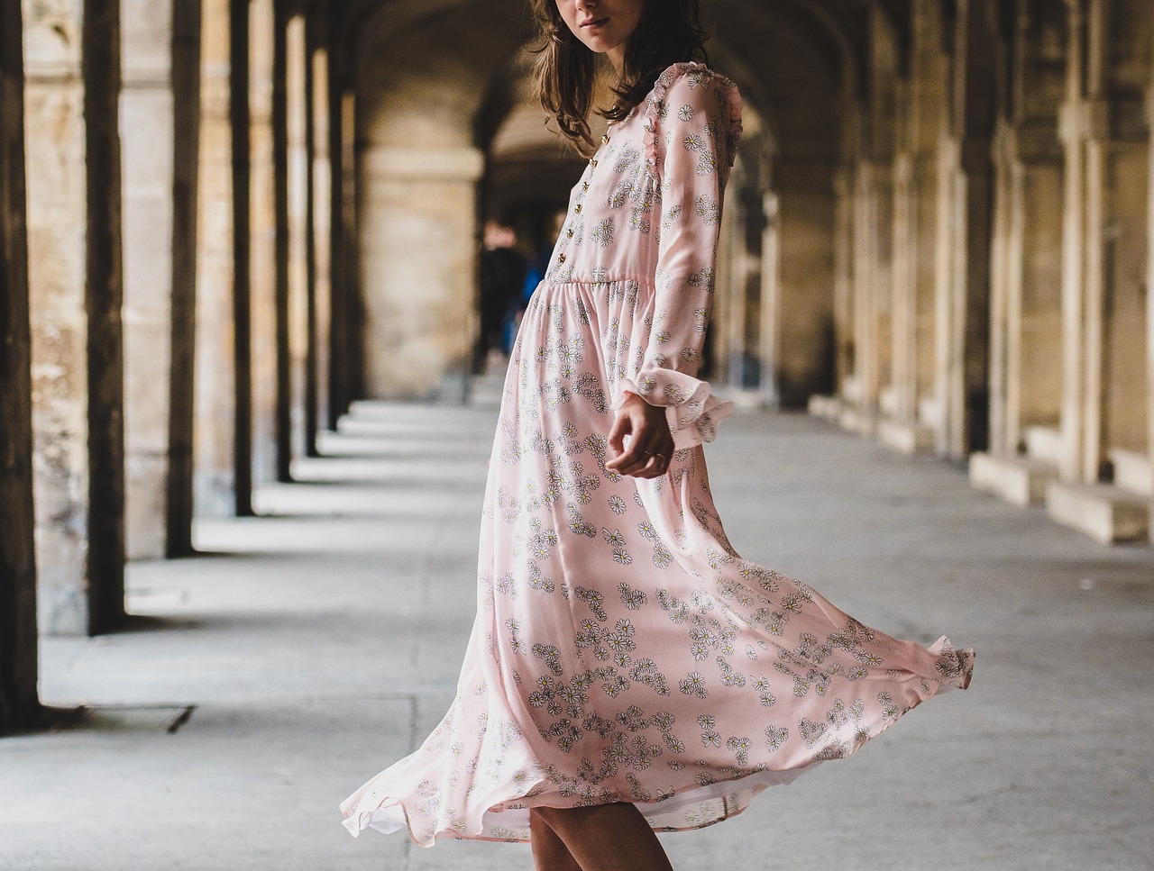dress, people, girl, woman, fashion, brown fashion